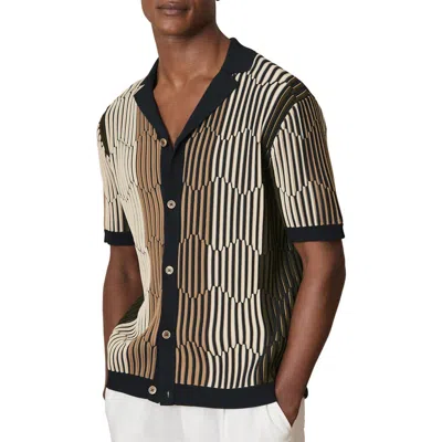 Reiss Andre Stripe Camp Shirt