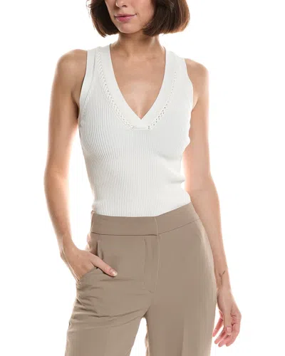 Reiss Anette Knit Top In White