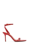 Reiss Ankle Strap Pointed Toe Sandal In Red