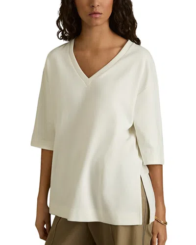 Reiss Annabel Oversized Tee In White