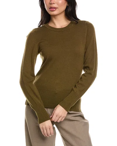 Reiss Anne Wool-blend Crewneck Sweater In Brown