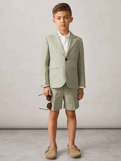 Reiss Apple Kin 9-13 Yrs Linen Suit Shorts