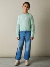 Reiss Aqua 4-9 Yrs Rib-knit Jumper With Wool And Alpaca