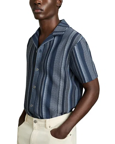 REISS ARCHER SHORT SLEEVE CUBAN SHIRT