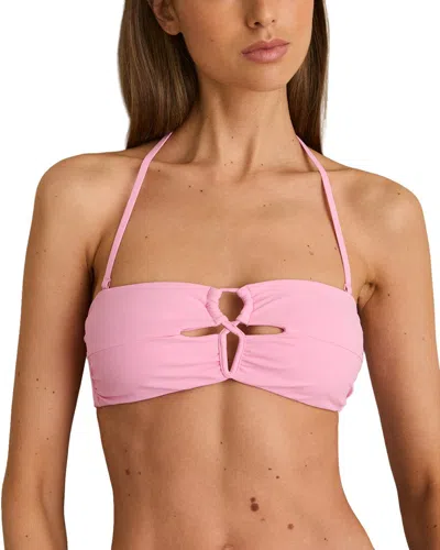 Reiss Ari Bandeau Top In Pink