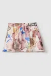 Reiss Arina - Pink Print Arina Teen Floral Print Skort Co-ord