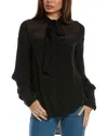 Reiss Arina Blouse In Black