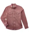 Reiss Arlo Textured Canvas Shirt In Pink
