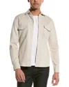Reiss Arlo Textured Canvas Shirt In Brown