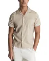 Reiss Nitu Cuban Herringbon Top In White