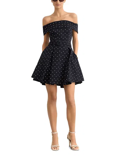 Reiss Arwen Mini Dress In Black