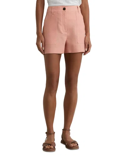 Reiss Ashby Linen Shorts In Multi