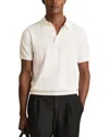 Reiss Asher Regular Fit Knit Polo In White