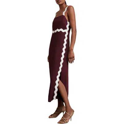 REISS REISS ASHER RICKRACK MAXI DRESS