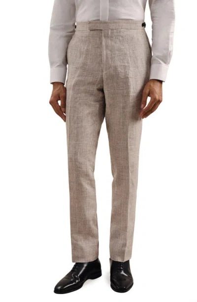 REISS REISS ASHTON LINEN DRESS PANTS