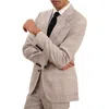 Reiss Ashton Linen Check Regular Fit Notch Lapel Blazer
