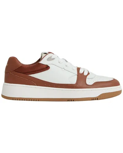 Reiss Astor Leather Paneled Sneaker In Multi