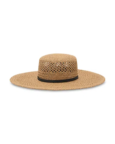 Reiss Astrid Open Weave Fedora In Brown