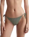 Reiss Astrid Side Tie Bikini Bottom In Green