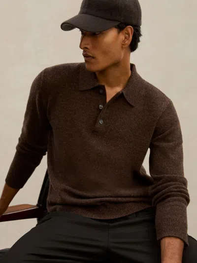 Reiss Atelier Chocolate Brown Atelier 100% Cashmere Cap