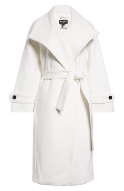 Reiss Atelier Evelyn Wool & Cashmere Double Face Wrap Coat<br /> In Neutral