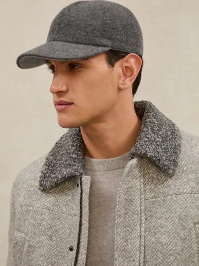 Reiss Atelier Mid Grey Hat In Gray