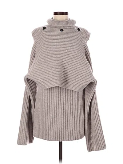 Reiss Atelier Turtleneck Sweater In Gray