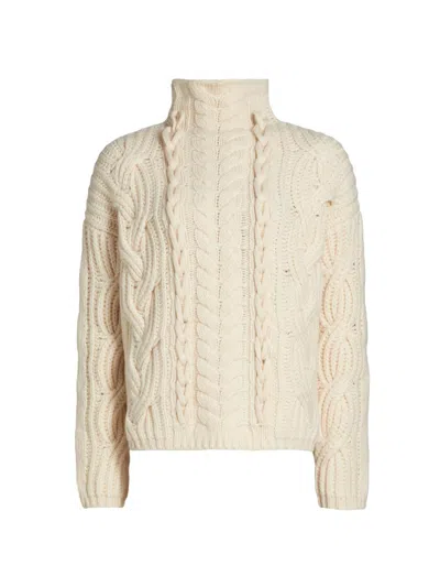 Reiss Atelier Women's Aubrey Cable-knit Sweater In Neutral