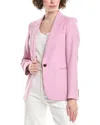 Reiss Aura Wool-blend Blazer In Pink