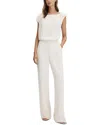 Reiss Aurelia Open Back Jumpsuit In White