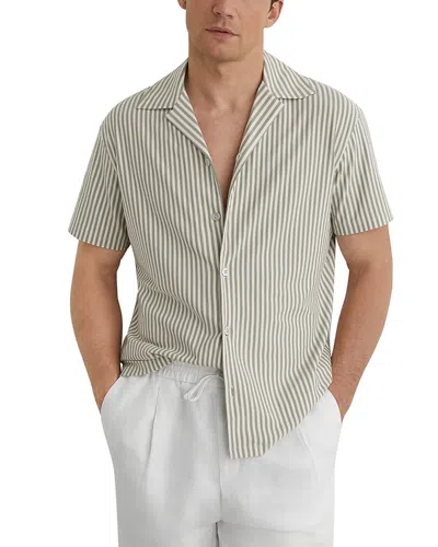 Reiss Aurelia Stripe Shirt In Black