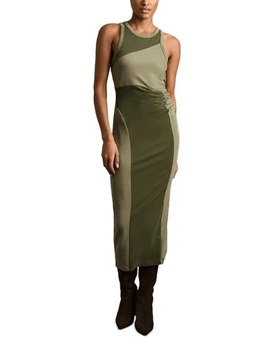 REISS AVA BLOCKED JERSEY DRESS