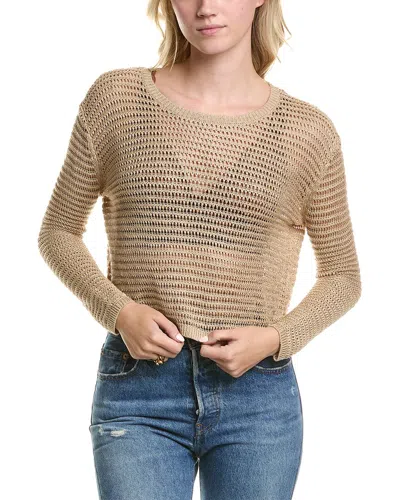 Reiss Avril Linen-blend Open Stitch Sweater