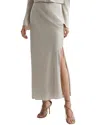 Shop Reiss Avril Skirt In Silver