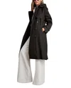 Reiss Azura Zip Out Coat In Black