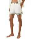 Reiss Mens White Baller Contrast-panel Regular-fit Woven Swim Shorts In White