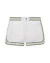 Reiss Mens White Baller Contrast-panel Regular-fit Woven Swim Shorts In White