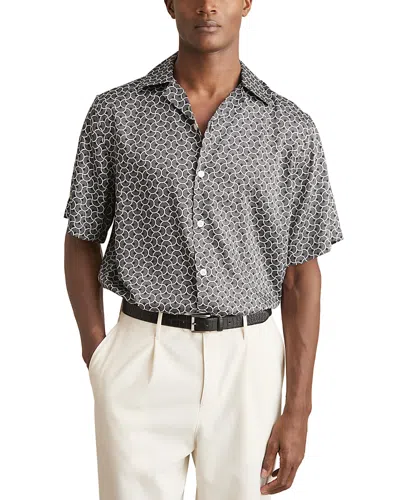 Reiss Barella Geo Wave Camp Shirt In Multi