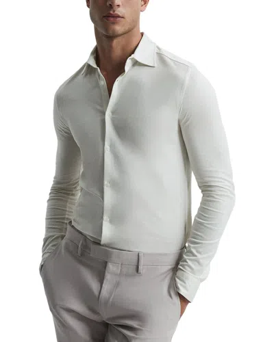 Reiss Baron Mercerized Shirt In White
