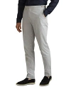 Reiss Barr Striped Seersucker Slim Fit Dress Pants In Soft Blue/white