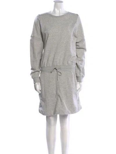 Pre-owned Reiss Bateau Neckline Knee-length Dress In Gray