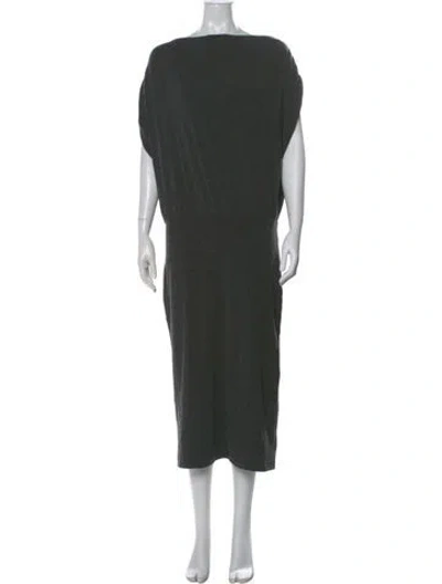 Pre-owned Reiss Bateau Neckline Midi Length Dress W/ Tags In Green
