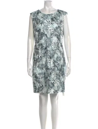 Pre-owned Reiss Bateau Neckline Mini Dress In Blue