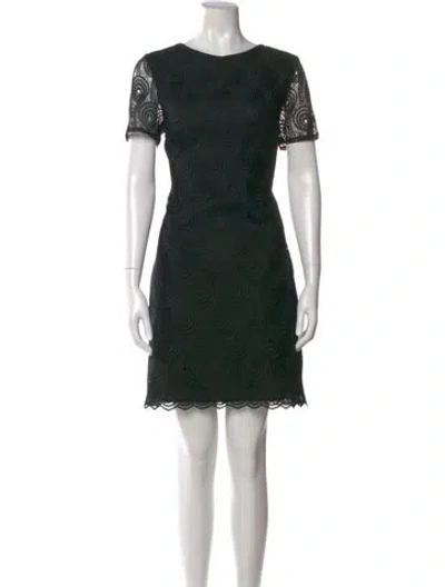Pre-owned Reiss Bateau Neckline Mini Dress In Multi