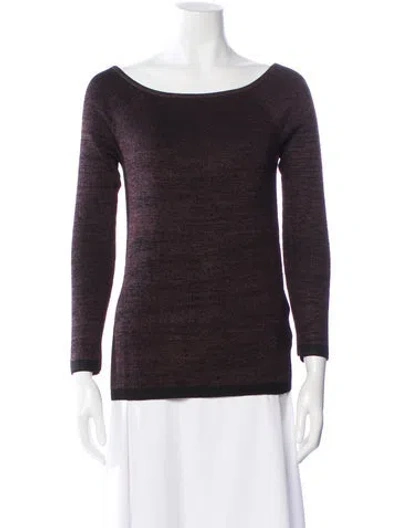 Pre-owned Reiss Bateau Neckline Sweater In Brown