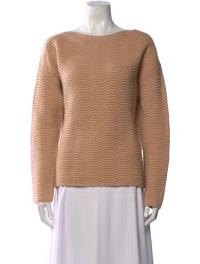 Pre-owned Reiss Bateau Neckline Sweater In Neutral