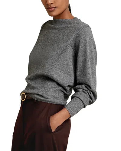 Reiss Batwing Crewneck Sweater In Gray