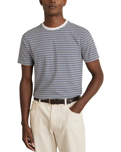 Reiss Bay Mercerised Stripe T-shirt In Animal Print