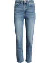 Reiss Light Blue Petite Mid-rise Straight-leg Jeans