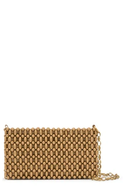 Reiss Beatrix Beaded Clutch In Gold